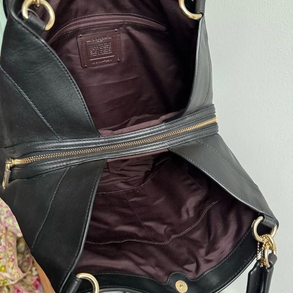 NWT Coach Lexy quilted black leather shoulder bag - Picture 2 of 6